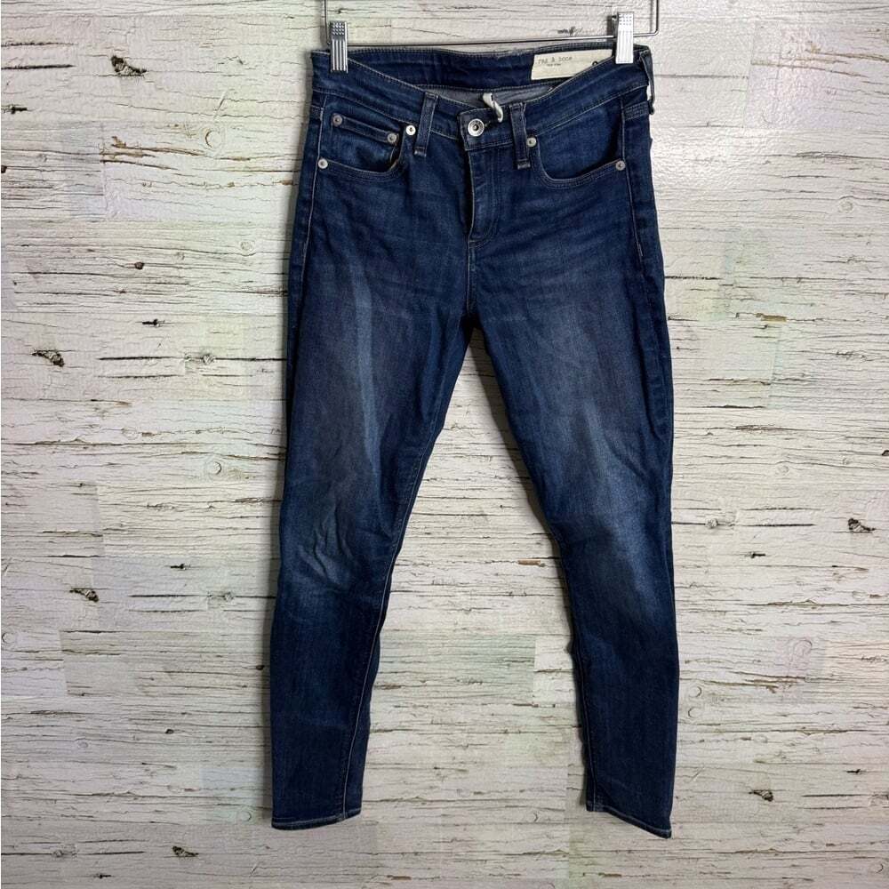 Rag & Bone Cate Mid Rise Skinny Jeans desert rose size 26